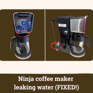 ninja dual brew leaking water|Ninja coffee maker leaking water 